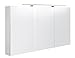 Produktbild Badezimmer - Spiegelschrank Varanasi 25, Farbe: Weiß glänzend - 70 x 120 x 13 cm (H x B x T)