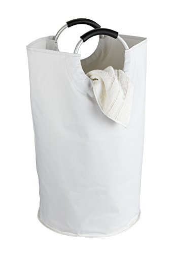 Wenko 3440801100 Wäschesammler Jumbo Multifunktionstasche Fassungsvermögen 69 L, Polyester, weiß, 38 x 38 x 72 cm - 2