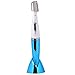 TOOGOO(R)Micro Precision Electric Eyebrow Trimmer Wet Dry Shaver Bikini Face Hair Remover Blue