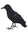 Produktbild Knut Odegaard - Halloween Dekoration, Deko großer Rabe, 23cm, Black Raven, ideal für Jede Halloween Party / Feier, Schwarz