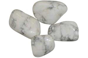 LA SPHÈRE GUÉRISSEUSE Howlite Roulée de 2 à 3 cm, Pierre naturelle Lithothérapie, 1 Unité