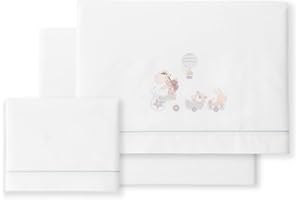 DANIELSTORE Sabanas Bebé Algodón para COCHE/CAPAZO 40X80 Primavera-Verano-Otoño (bajera+encimera+funda almohada) (Bici bco gris)