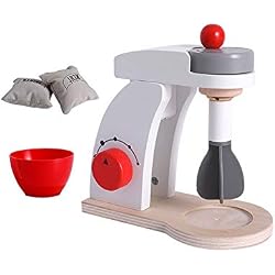 Xiton Food Mixer Cuisine en Bois Jouet Ludique Délicieux Puissant Mixer Jouer Accessoires de Cuisine pour Enfants en Bas âge Costume Jeu de rôle école en Classe Jouet éducatif 1Régler