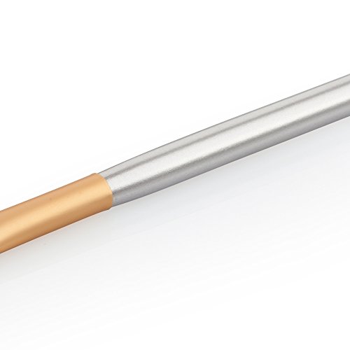 Fächer-Form Make-up Pinsel Kosmetik Bürste – Braun Gold, 18,5 * 0,8 * 0,8 cm - 2