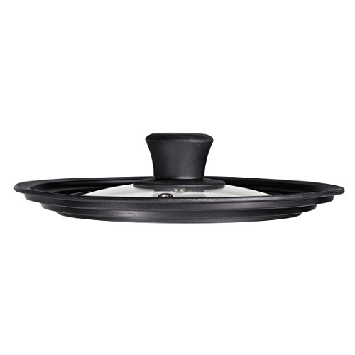 Xavax Universaldeckel (Silikonring für Töpfe und Pfannen mit 24, 26 und 28 cm Durchmessser, Dampfloch, abgestuftes Randdesign, Glas, spülmaschinengeeignet, platzsparend) - 7