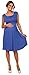 Happy Mama. Women's Maternity Nursing 2in1 Skater Dress Sleeveless Pockets. 500p (Royal Blue, UK 10, M)