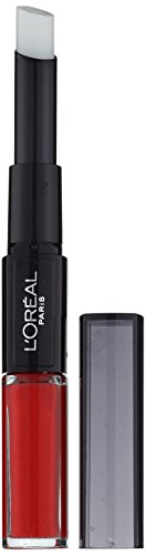 L’Oreal Paris Lippen Make-up Indefectible Lippenstift, 505 Resolution Red /Liquid Lipstick für 24 Stunden volle Lippen mit feuchtigkeitsspendendem Lippenpflege – Balsam, 1er Pack - 3