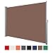Produktbild Jalano Seitenmarkise Windschutz Seitenrollo Balkon 160x300cm Farbe:braun