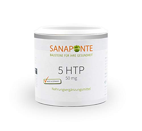 SANAPONTE 5-HTP I Griffionia / Schwarzbohnenextrakt mit 5-Hydroxy tryptophan / optimiert Glückshormon Serotonin