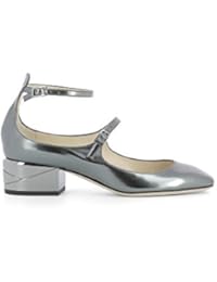 Jimmy Choo Mujer WILBUR40MLEANTHRACITE Gris Cuero Zapatos De Tacón