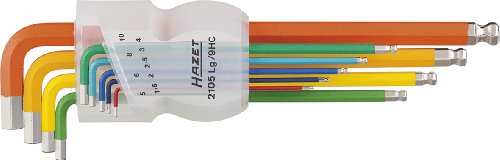 Hazet Farbiger Winkelschraubendreher-Satz, 9-teilig, 2105LG/9HC