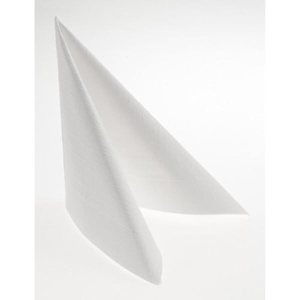 Duni Servietten Dunisoft Uni Weiß – 180 Stück, 20 X 20 Cm