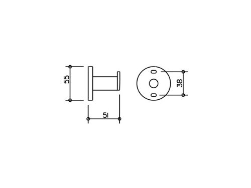 Keuco 14914170000 Plan Handtuchhaken Aluminium silber eloxiert - 2