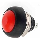 SANEC IC-184 Buton 12mm PBS33B - Kırmızı