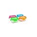 Wean Green Wean Tubs Glass Food Containers (150 ml, Set of 4, Multi Color)