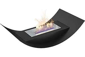 Kratki Camino bioetanolo BIOMISA, caminetto a libera installazione in vero fuoco, dimensioni in cm: L71,70 x H 17,10 x P40, lunghezza della linea di fuoco 25 cm, combustibile: etanolo, peso 10,4 kg