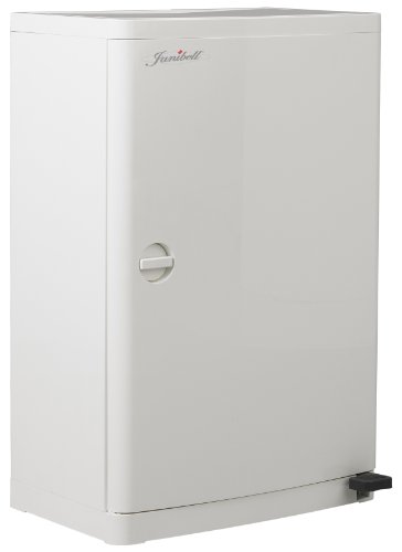 janibell m450bw ABS 18-gallon hygienisch Freisprecheinrichtung Fuß Pedal betrieben Entsorgung System, rechteckig, 27,9 cm Breite x 17-3/10,2 cm Tiefe x 26-3/10,2 cm Höhe, weiß