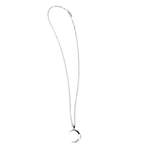 Preisvergleich Produktbild Legierung Halbmond Anhänger Kette Halskette Geschenk Silber