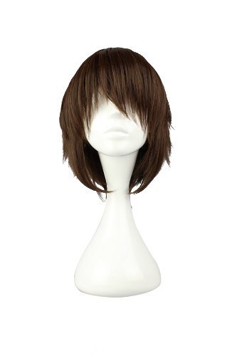 30cm Short Black Brown Layered Ao no Exorcist okumura yukio Unisex Anime Cosplay Wig
