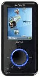 Sandisk Sansa e 250 MP3-Player mit Radio 2 GB schwarz