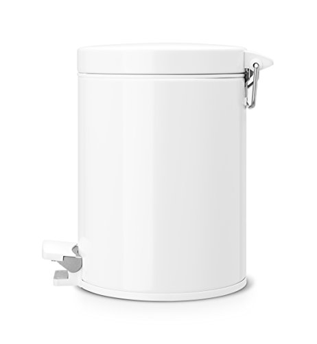 Treteimer 5 L mit Kunststoffeinsatz / White - 4