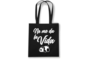 CAMISOLETA Bolsa tote no me da la vida, totebag, bolsa tote, totebag, 340g/m2, 10L, bolsa tote, bolsa de tela, bolsa, bolsa de tela algodón, regalo, regalo original, regalo navidad, regalo mujer, regalo hombre