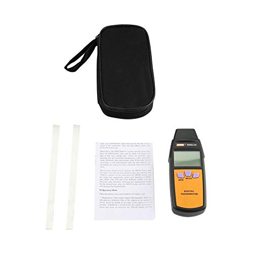 Preisvergleich Produktbild PETUNIA Digital Photoelectricity Tachometer BM8234 Universal Car Marine Tacho 99996RPM - Orange&Gray