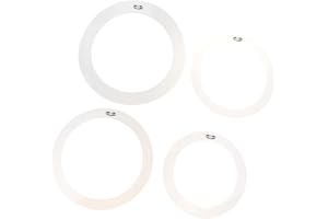 Badiman 1 Pack Drum Muffler Dampening Rings Tone Control, White, 12'' 13'' 14'' 16''