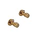 Produktbild AXWT Gold Messing Hauptkörper verdicken Dreieckventil Vergoldung Toilette Gemüsetopf Becken Allzweckkaltwasser Absperrventil Eckventil G1 / 2 (Größe : 2PCS)