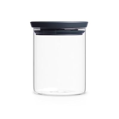 Brabantia Bocal en verre empilable Brabantia, 0,6 l transparent