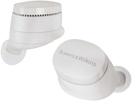 Bowers & Wilkins Pi6 True Wireless Noise Cancelling Earbuds con Bluetooth aptX, connessione wireless a 24 bit e 6 microfoni integrati, grigio nuvola
