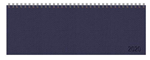Tischquerkalender Professional Premium dunkelblau 2020: 1 Woche 2 Seiten; Bürokalender mit edlem Hardcover und nützlichen Zusatzinformationen im Format: 29,8 x 10,5 cm
