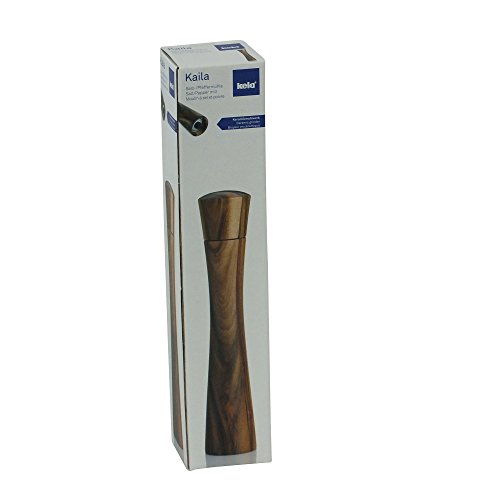 Kela 11778 Gewürzmühle mit Keramikmahlwerk, Salz-und Pfeffermühle, 30 cm Höhe, Akazienholz, Kaila - 4