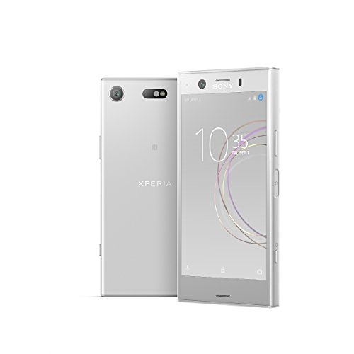 Sony Xperia XZ1 Compact Smartphone (11,65 cm (4,6 Zoll) Triluminos Display 19MP Kamera, 32GB Speicher, Android) silber [Spanische Version]