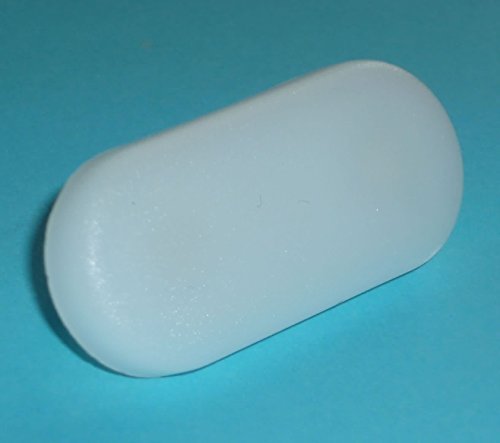 6 St. Gleiter, Kunststoff, weiß, 45 x 20 x 5 mm, 2 Stifte