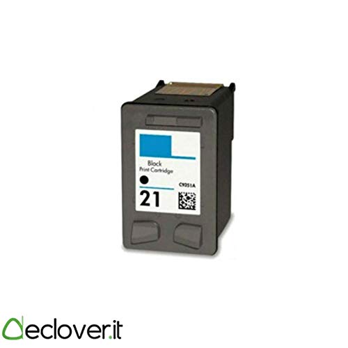Ink_seller Remanufacturado HP 21 21XL Cartucho de Tinta, 1 Paquete Negro Compatible con HP Deskjet D2330 D2345 F2110 F2120, HP Officejet 4315 4355 J3680, HP PSC 1402, HP Fax 318