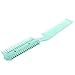 Green Plastic Comb w 2 Pcs Hair Cutting Trimmer Razor