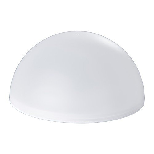 IKEA LED-Solar-Lampe "Solvinden" solarbetriebene Halbkugel-Leuchte mit warmen Licht - 18cm Durchmesser 10cm hoch - 12 Std. Leuchtdauer