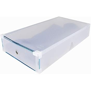 Funime 5X Schuhbox Set Schuhboxen Stapelbar Transparent für Stiefel