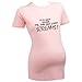 Fat Lady Screams SHORT SLEEVE Slogan Maternity Babby Pink T-shirt