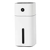 NovoLido Mini Humidificateur Bébé, 200ML Portable Humidificateur d'Air Maison, USB Humidificateur d'Air Chambre Silencieux pour Bureau, Voiture avec 7 Couleurs Lumières LED, Arrêt Automatique