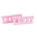 Toe and Fingers Separators - TOOGOO(R)A Pair of Toe and Fingers Separators tires for Manicure Pedicure - Light Pink