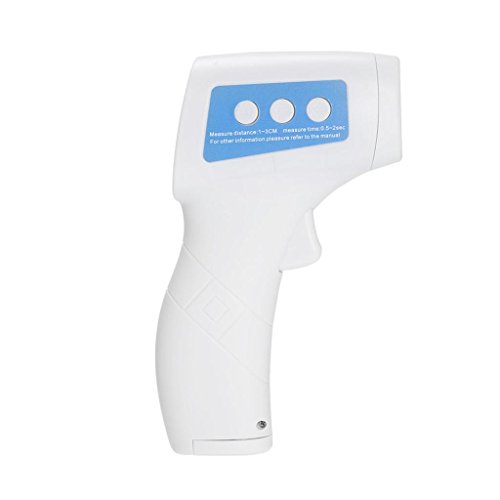 Preisvergleich Produktbild Gazechimp Mini LCD Anzeige Kinder Thermometer Digitale Stirnthermometer für Kinder - Weiß