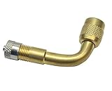 Cantidad: 2x Coche De La Motocicleta De 90 Grados Valvula De Laton Curva Neumatico De Camion Tallos Extension De Oro