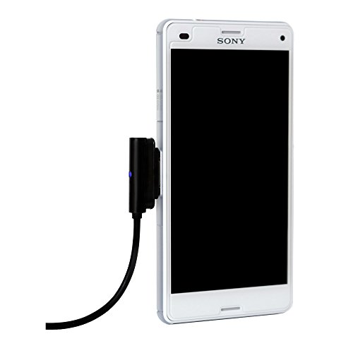 Gilsey Premium LED Magnet USB Ladekabel für Sony Xperia Z3 & Z3 Compact, Sony Xperia Z2 & Z2 Compact, Sony Xperia Z1 & Z1 Compact, Sony Xperia Z Ultra XL39h – Magnet Anschluss Adapter ? Violett - 6