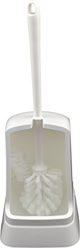 Preisvergleich Produktbild sanicomfort 1880870 Toilettenbürstengarnitur mit Randreiniger, Kunststoff, weiß
