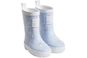 Grass & Air Kids Wellies, Baby Blue Colour-Changing Unisex Kids Winter Wellies, Welly Boots, Childrens Rain Boots