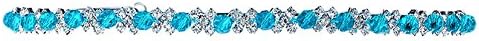 Wedding Bridal Blue Crystal Headband Tiara