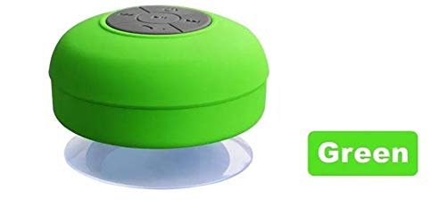 Preisvergleich Produktbild JINRU Mini Bluetooth Lautsprecher - Tragbarer Lautsprecher Lauter Stereo Sound, Rich Bass, Wasserdicht, 4-5 Stunden Spielzeit, Saugnapf, Badezimmer Kann Verwendet Werden,Green
