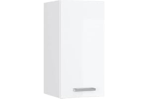 ‎VICCO Vicco Hängeschrank R-Line, Weiß Hochglanz/Weiß, 30 cm